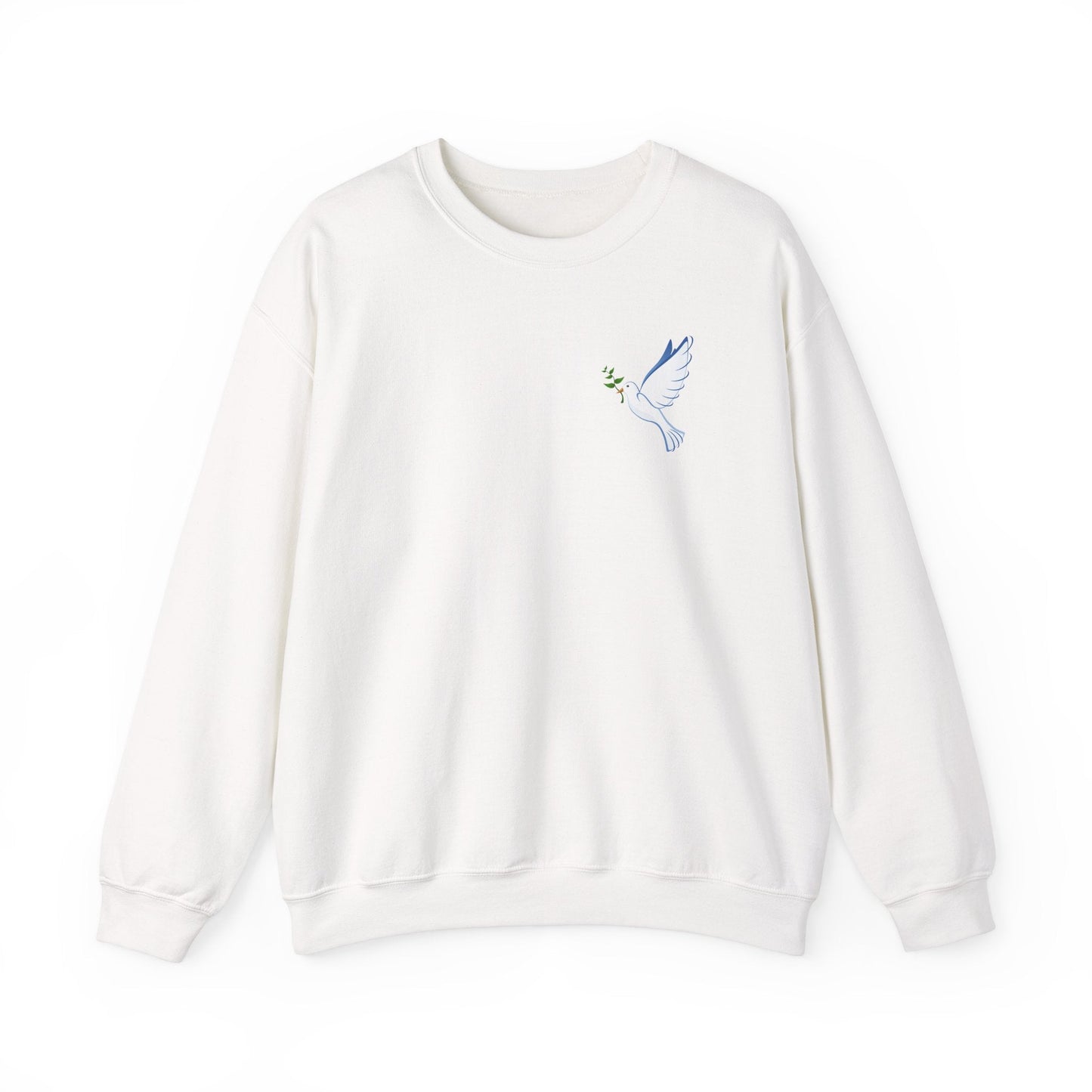 Crewneck - Saved by Grace - Sweatshirt | Gospel Merch - White S