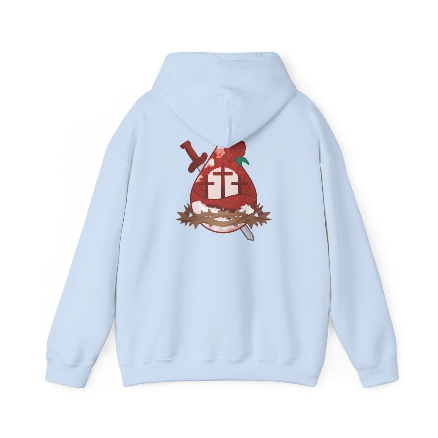 Hoodie - Sacred Heart - Hoodie | Gospel Merch - S Red