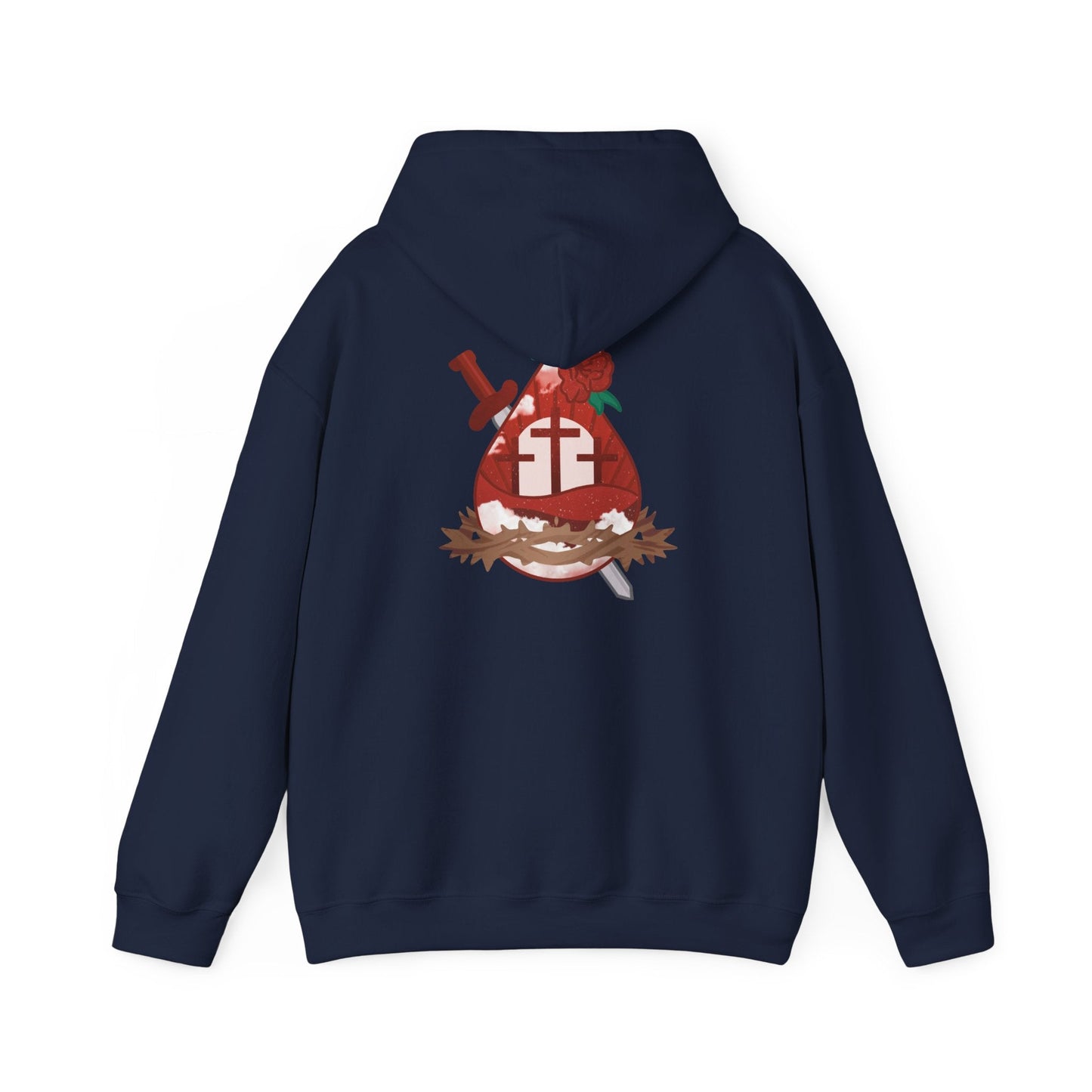 Hoodie - Sacred Heart - Hoodie | Gospel Merch - S Red