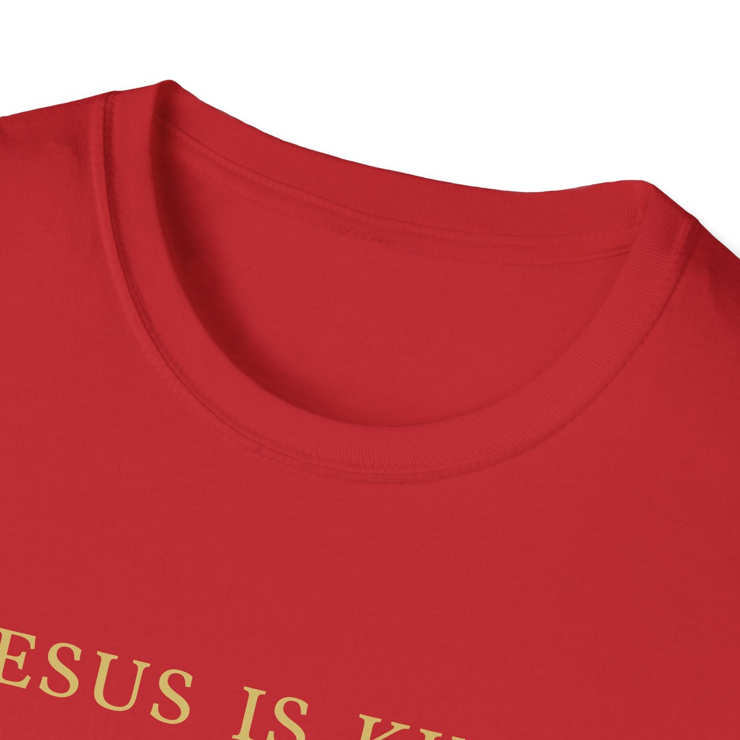 T-Shirt - Jesus is King - T-Shirt | Gospel Merch - XS Red