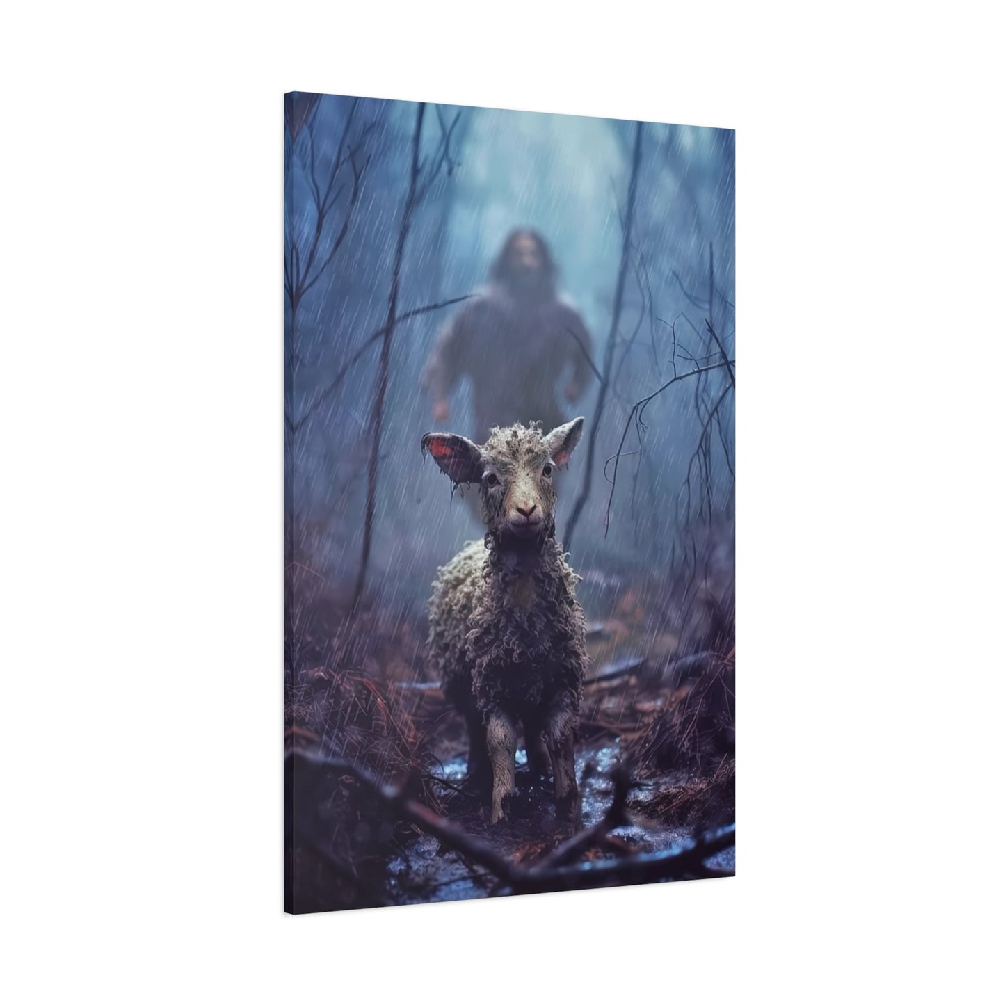 The Lost Sheep - Wall Art Canvas - Canvas | Gospel Merch - 32″ x 48″ (Vertical) 1.25"