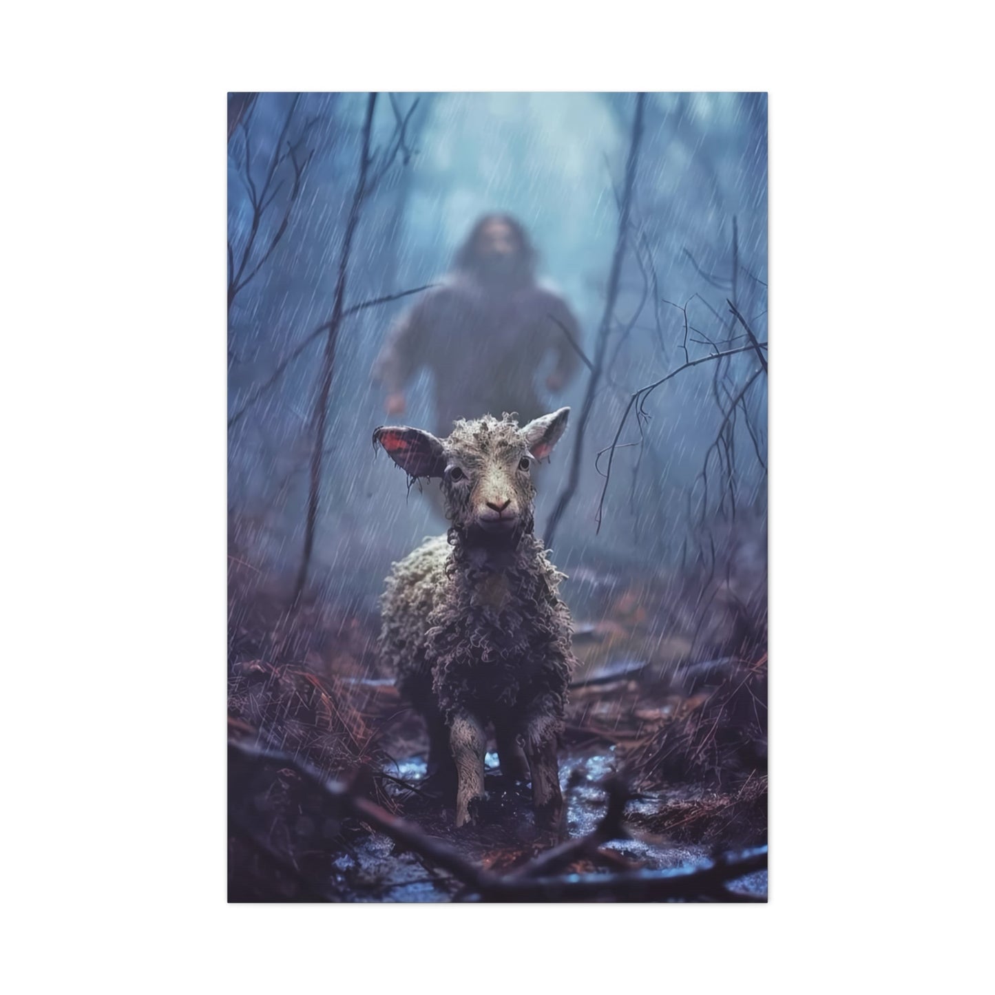 The Lost Sheep - Wall Art Canvas - Canvas | Gospel Merch - 32″ x 48″ (Vertical) 1.25"