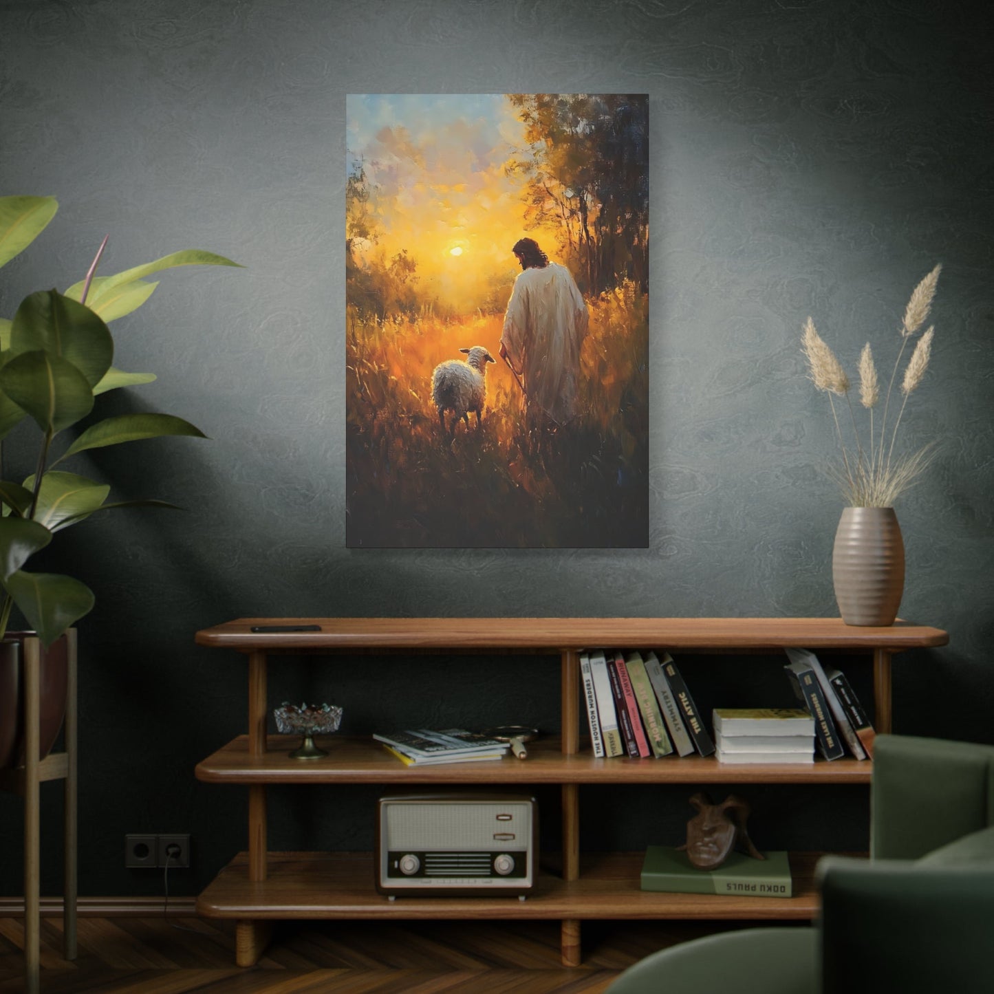 The Shepherd's Light - Wall Art Canvas - Canvas | Gospel Merch - 32″ x 48″ (Vertical) 1.25"