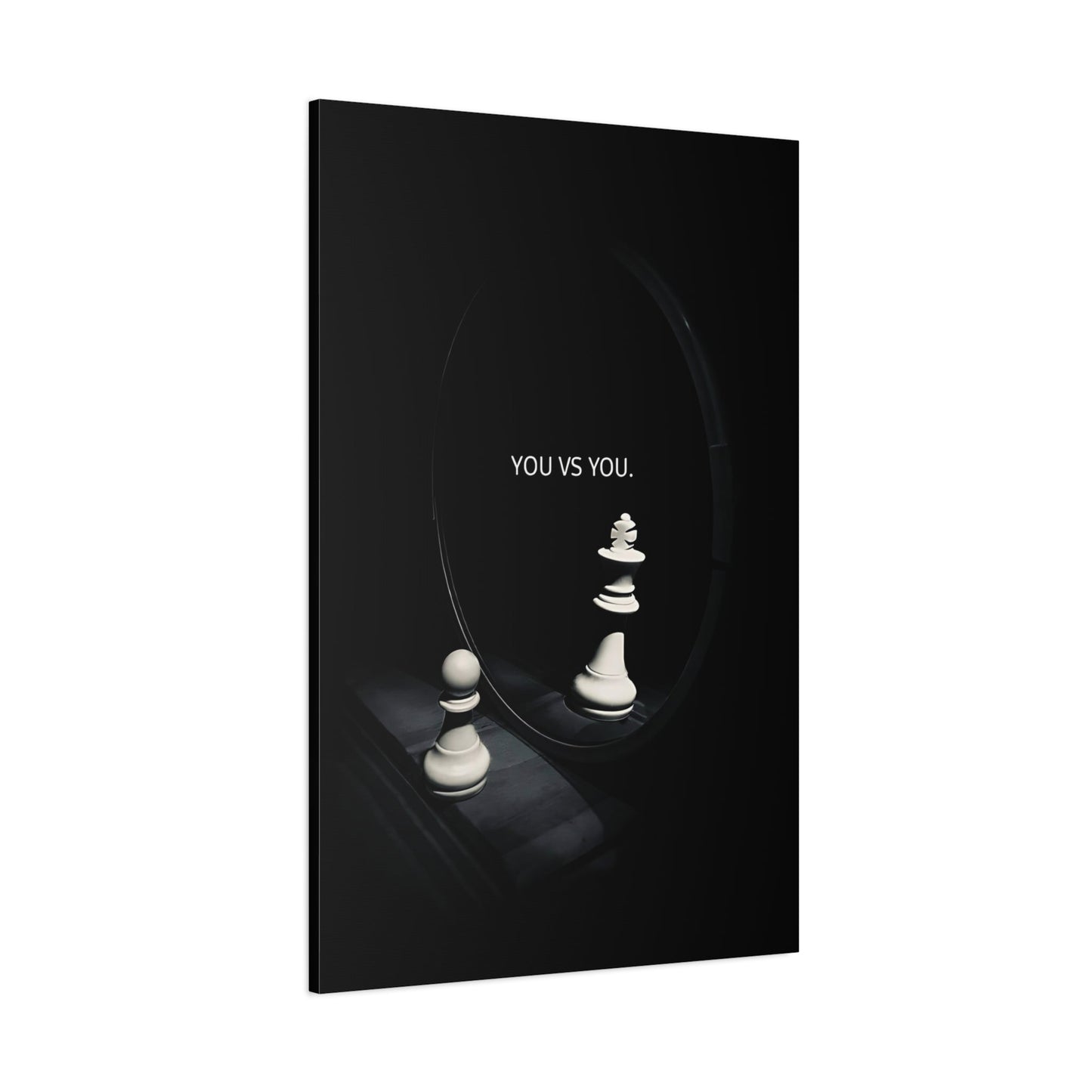 You vs You - Gym Wall Art Canvas - Canvas | Gospel Merch - 32″ x 48″ (Vertical) 1.25"