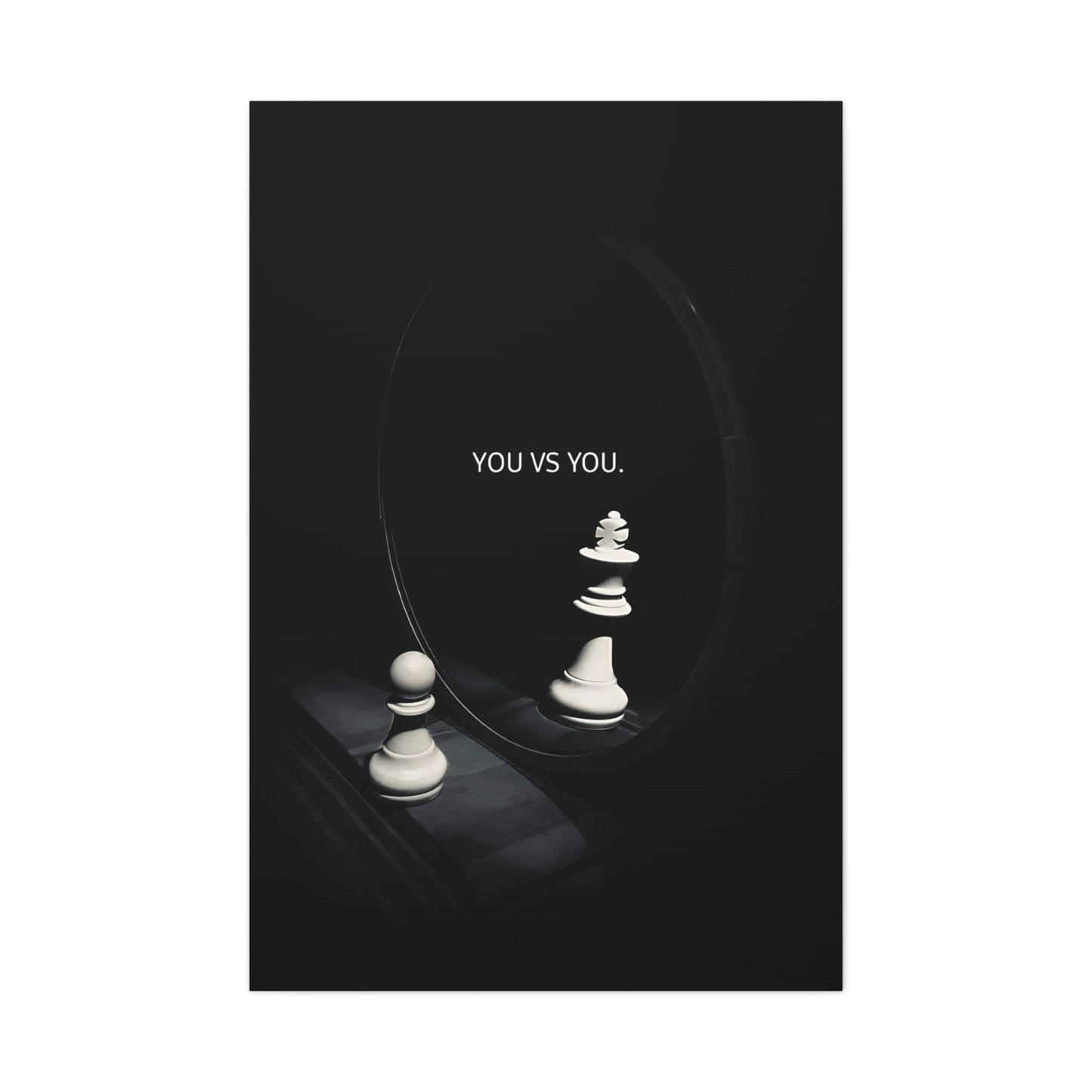 You vs You - Gym Wall Art Canvas - Canvas | Gospel Merch - 32″ x 48″ (Vertical) 1.25"