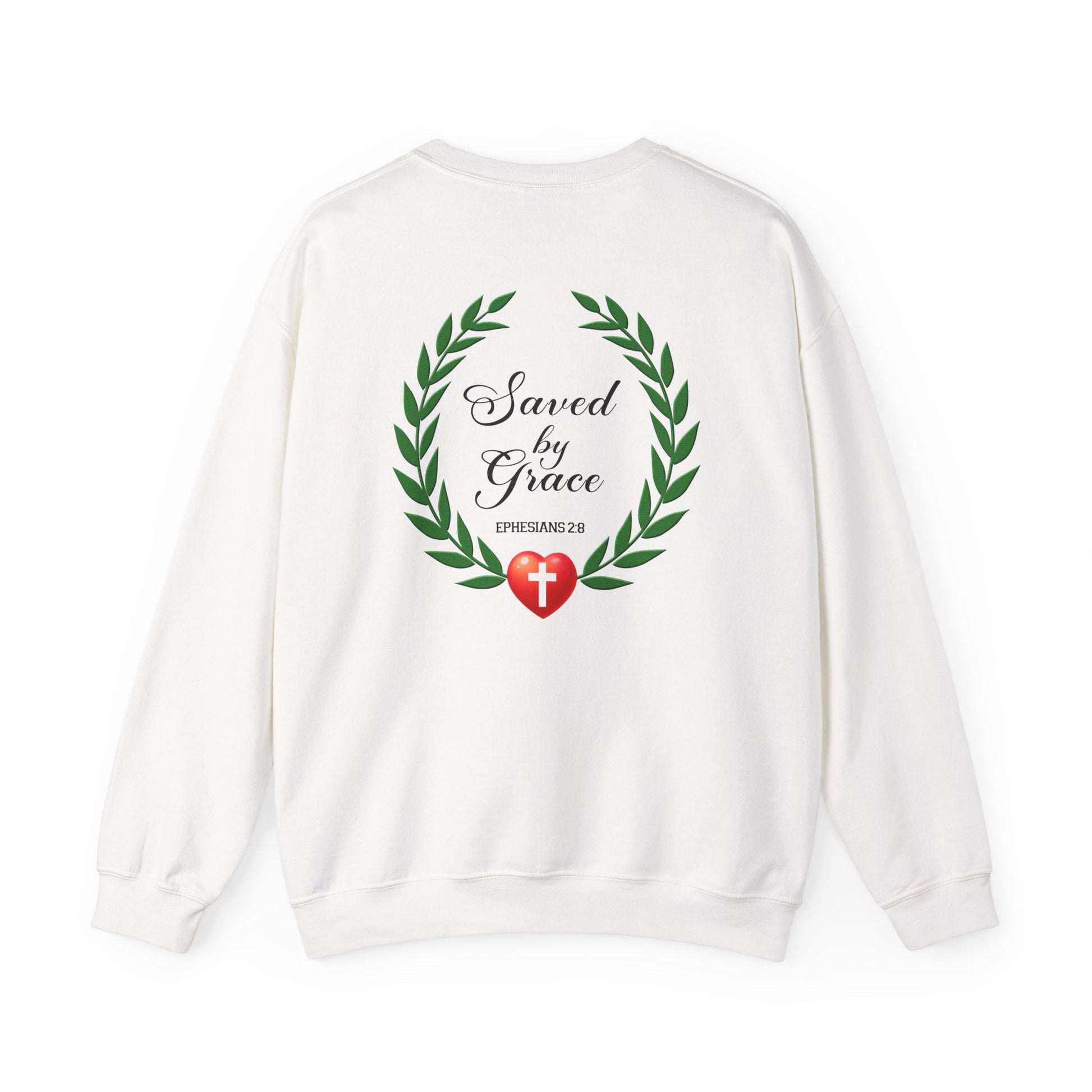 Crewneck - Saved by Grace - Sweatshirt | Gospel Merch - Red S