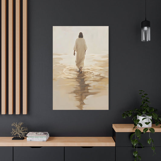 He Walks Before Me - Wall Art Canvas - Canvas | Gospel Merch - 32″ x 48″ (Vertical) 1.25"