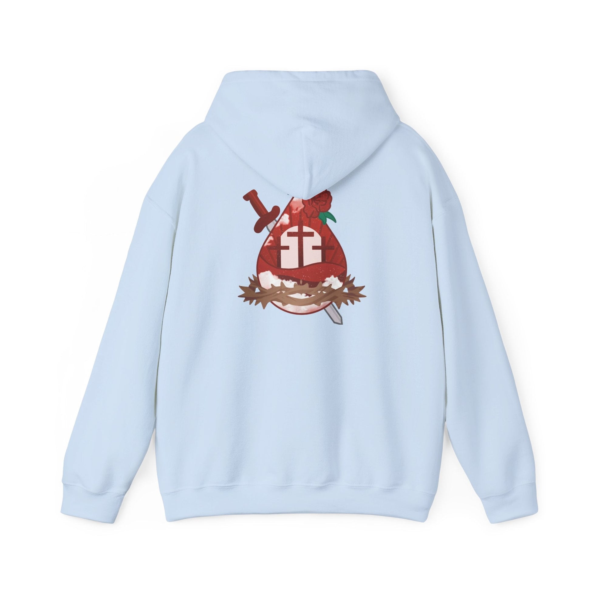 Hoodie - Sacred Heart - Hoodie | Gospel Merch - S Red