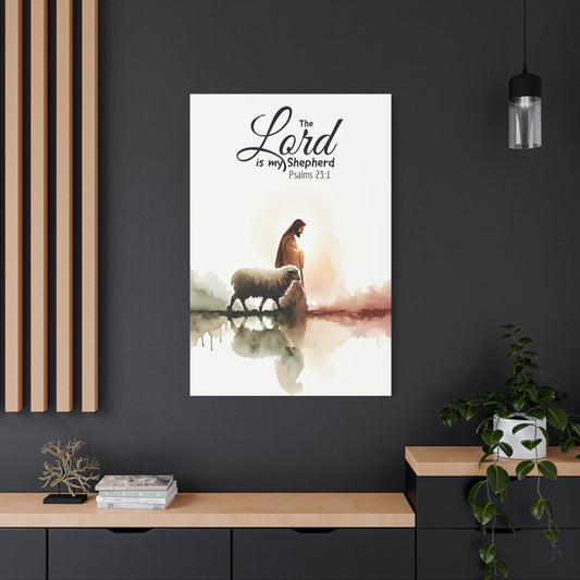 The Lord is My Shepherd - Wall Art Canvas - Canvas | Gospel Merch - 32″ x 48″ (Vertical) 1.25"