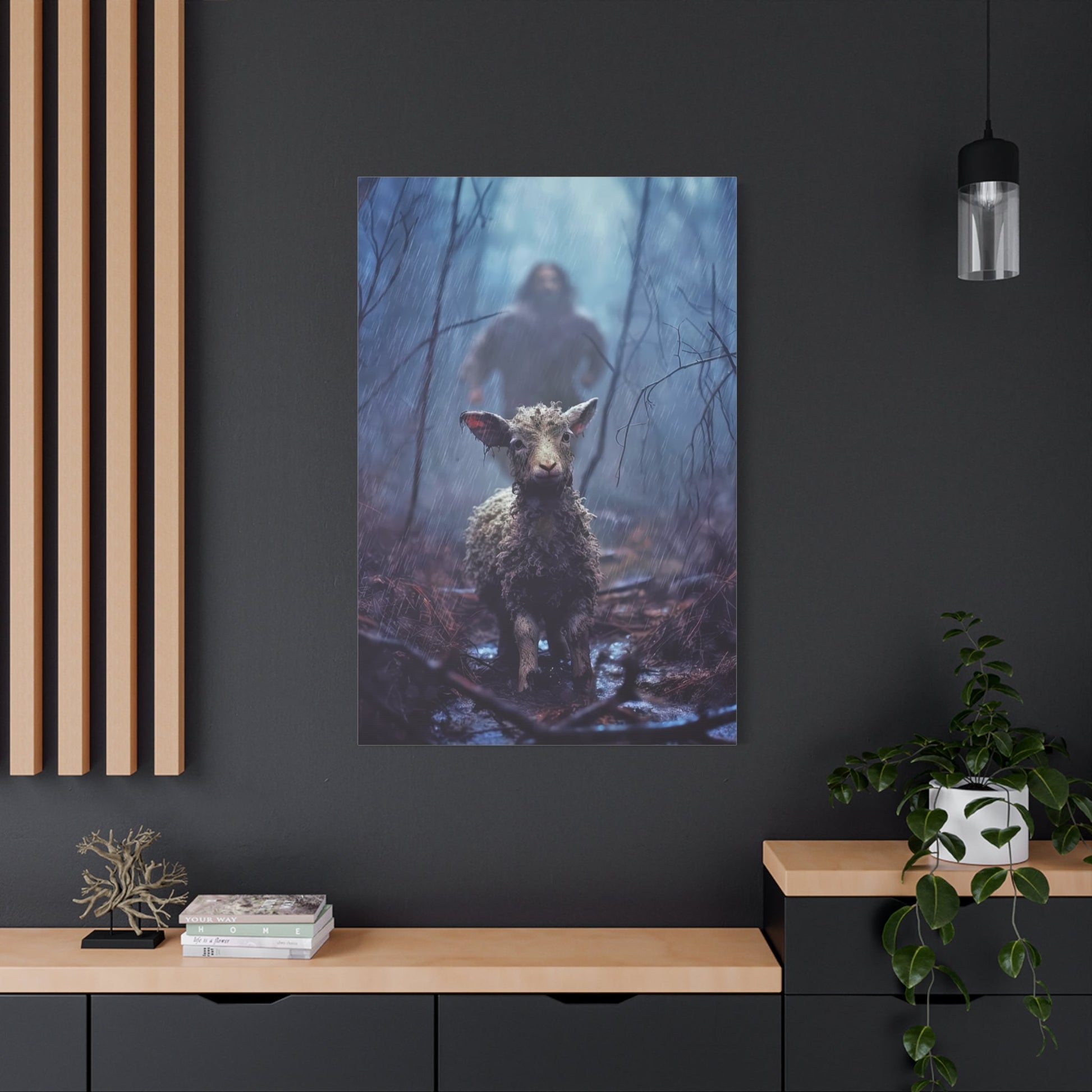 The Lost Sheep - Wall Art Canvas - Canvas | Gospel Merch - 32″ x 48″ (Vertical) 1.25"