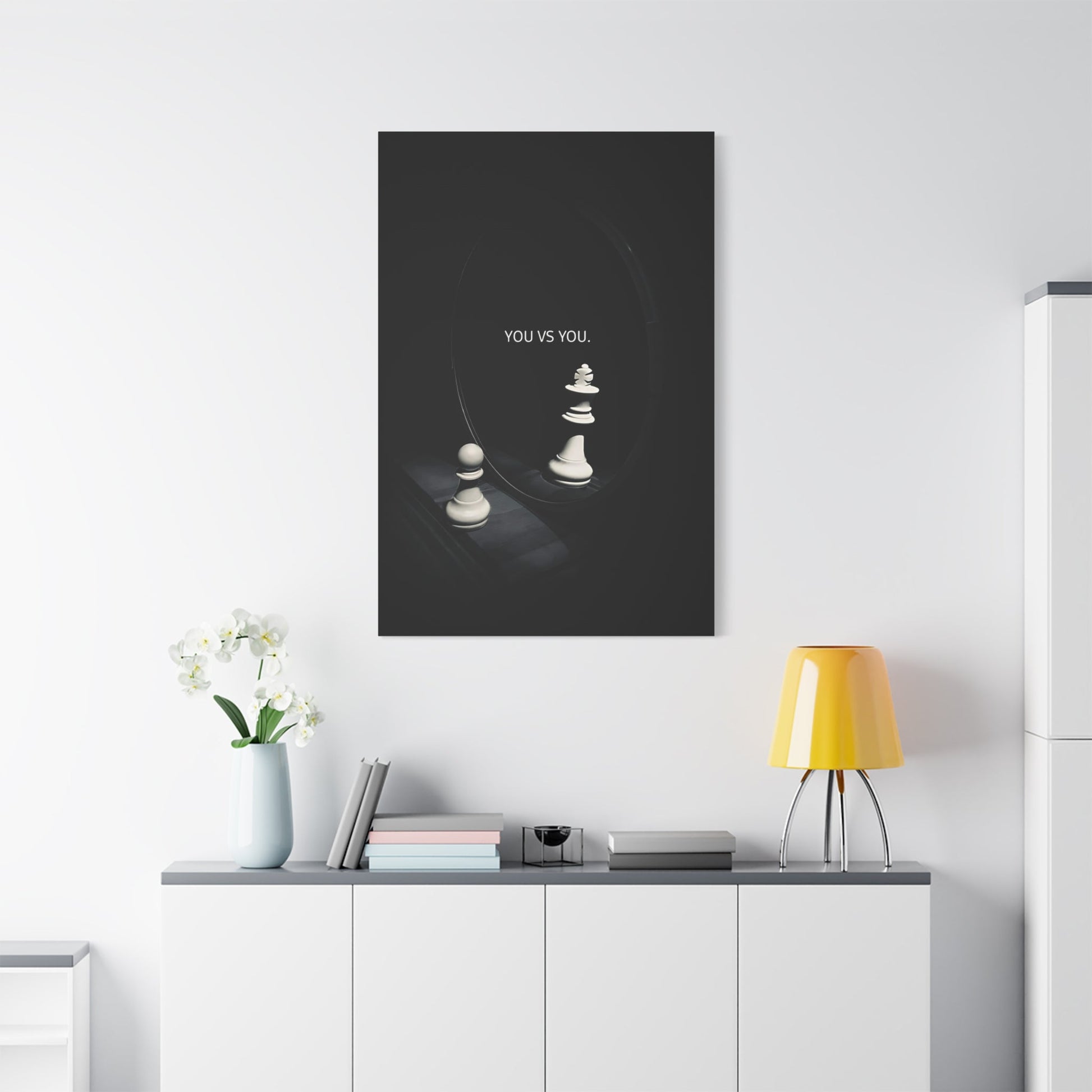 You vs You - Gym Wall Art Canvas - Canvas | Gospel Merch - 32″ x 48″ (Vertical) 1.25"