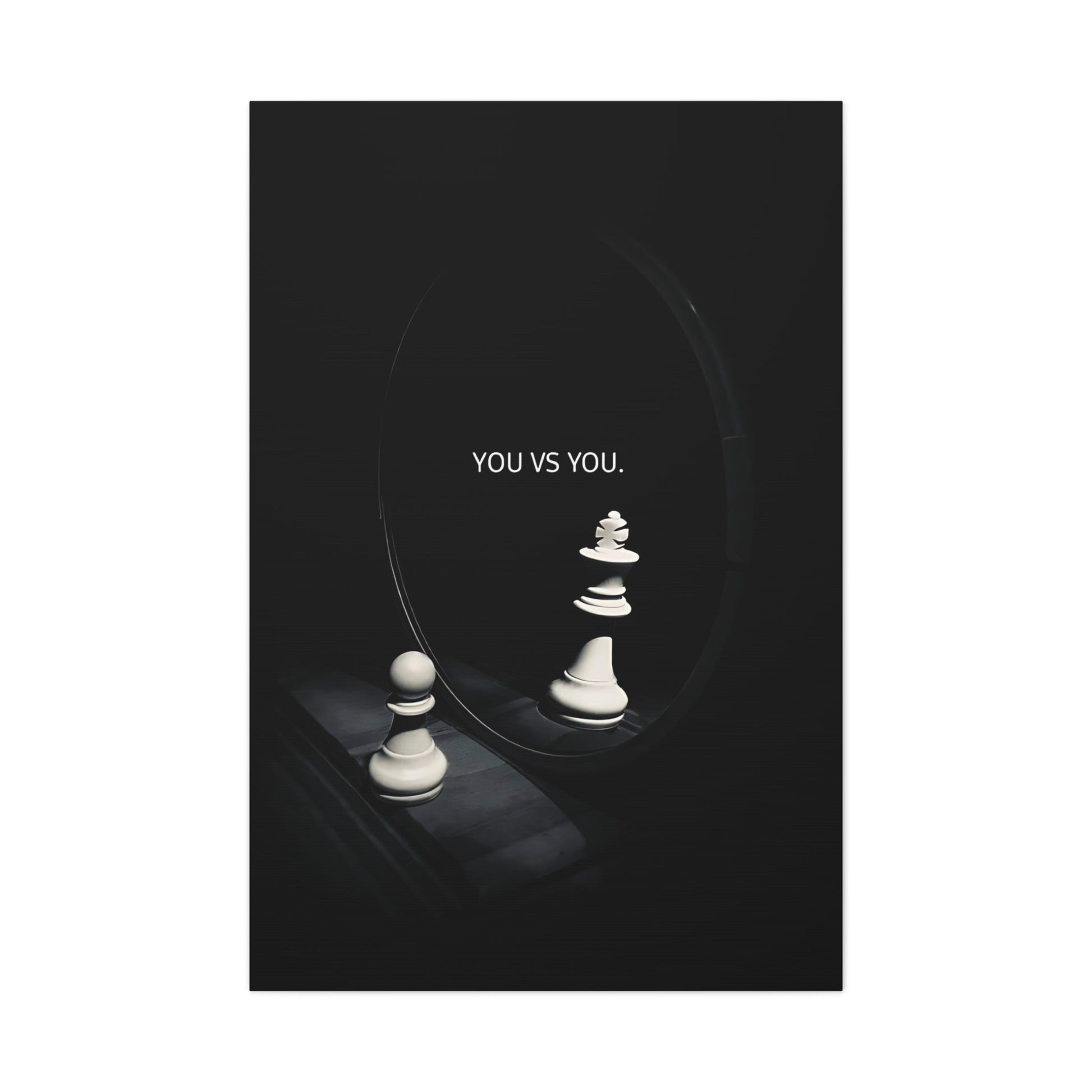 You vs You - Gym Wall Art Canvas - Canvas | Gospel Merch - 32″ x 48″ (Vertical) 1.25"